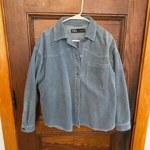 Blue/grey corduroy jacket
